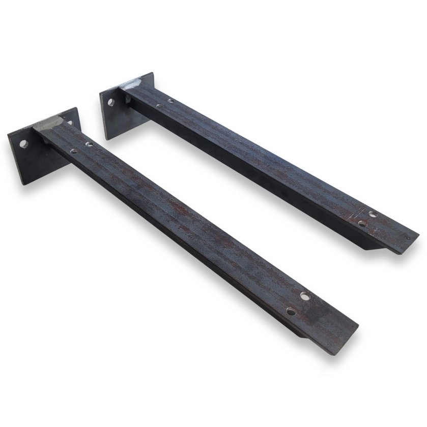 2 Konsolenträger aus Stahl für Waschtischplatten